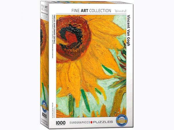 Van Gogh 12 Twelve Sunflowers (Detail) 1000 Piece Jigsaw Puzzle - Eurographics