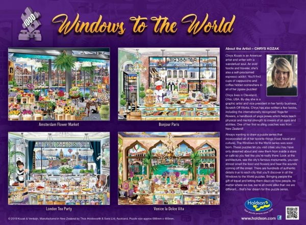 Windows to the World - London Tea Party 1000 Piece Jigsaw Puzzle - Holdson