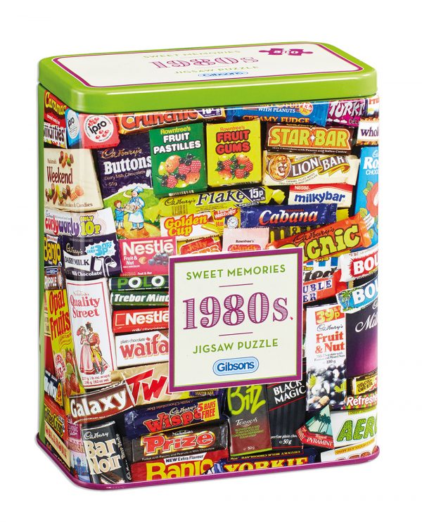 1980s Sweet Memories tin 500 Piece Jigsaw Puzzle - Gibsons