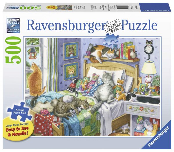 Cat Nap 500 Large Piece Format Jigsaw Puzzle - Ravensburger