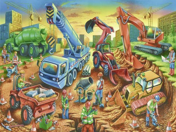 Construction Crew 60 Piece Jigsaw Puzzle - Ravensburger