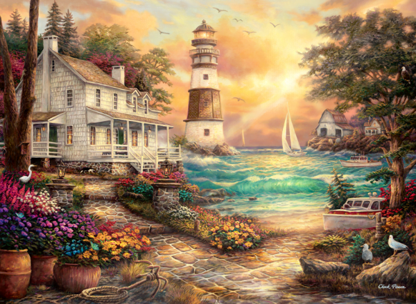 Cottage by the Sea 1000 Piece Jigsaw Puzzle - Anatolian