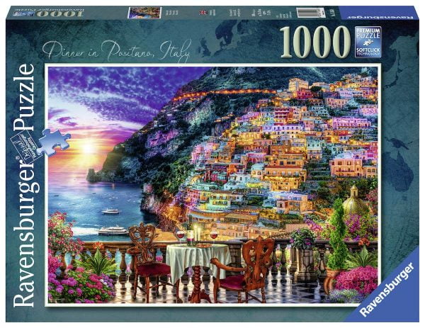 Dinner in Positano, Italy 1000 Piece Jigsaw Puzzle - Ravensburger