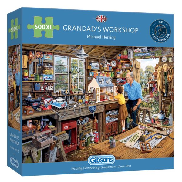 Grandad's Workshop 500XL Piece Puzzle - Gibsons