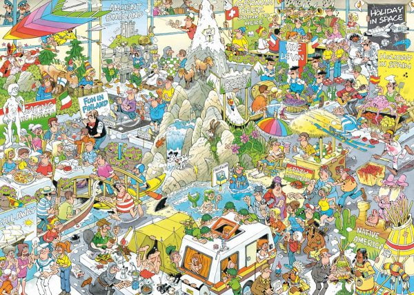 Jan Van Haasteren - The Holiday Fair 1000 Piece Jigsaw Puzzle - Holdson