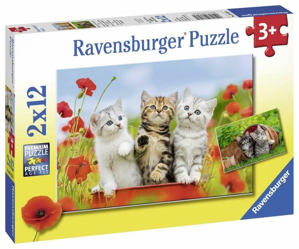 Kitten Adventures 2 x 12 Piece Jigsaw Puzzle - Ravensburger