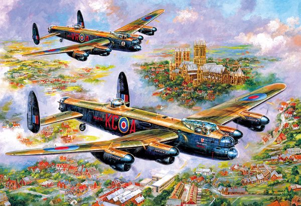 Lancasters over Lincoln 500 Piece Jigsaw Puzzle