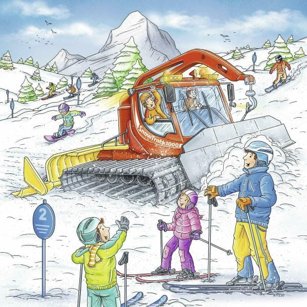 Let's Go Skiing 3 x 49 Piece Jigsaw Puzzle - Ravensburger