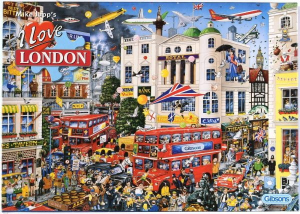 Mike Jupp - I Love London 1000 Piece Jigsaw Puzzle - Gibsons