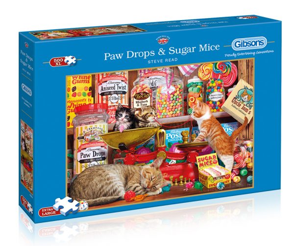 Paw Drops & Sugar Mice 500 XL Piece Jigsaw Puzzle - Gibsons