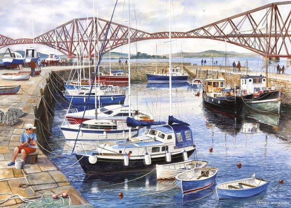 Queensferry Harbour 1000 Piece Jigsaw Puzzle - Gibsons