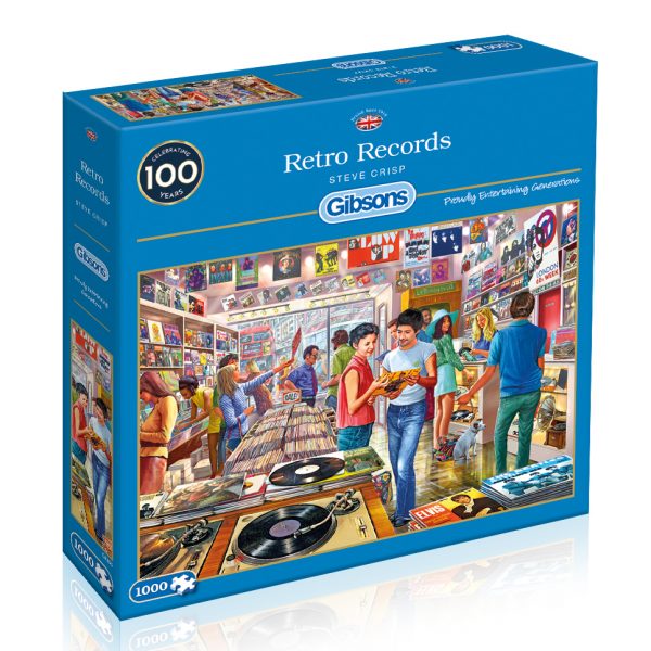 Retro Records 1000 Piece Jigsaw Puzzle - Gibsons