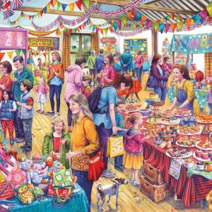 Village Tombola 1000 Piece Jigsaw Puzzle - Gibsons
