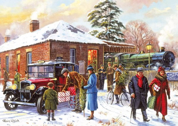 Winter About Town 4 x 500 Piece Jigsaw Puzzle - Gibsons
