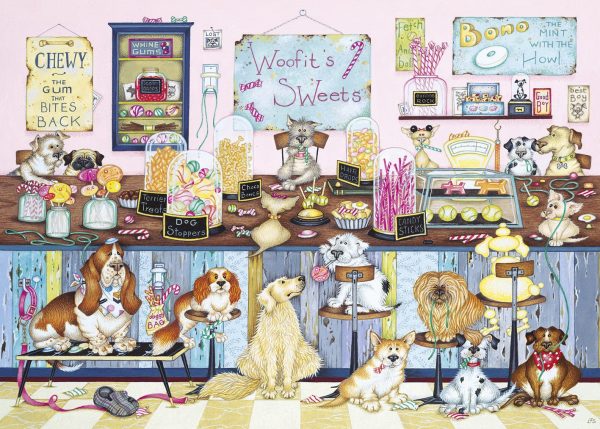 Woofit's Sweet Shop 1000 Piece Jigsaw Puzzle - Gibsons