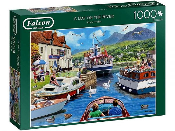 A Day on the River 1000 Piece Jigsaw Puzzle - Falcon de luxe