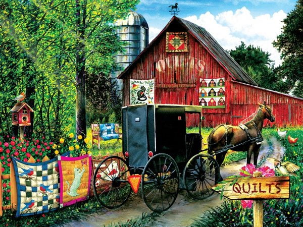 Amish Quilt Sale 1000 Piece Jigsaw Puzzle - Sunsout