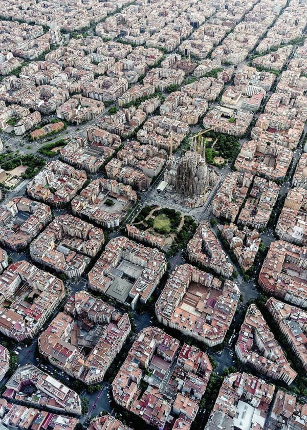 Barcelona Von Oben 1000 Piece Jigsaw Puzzle - Ravensburger