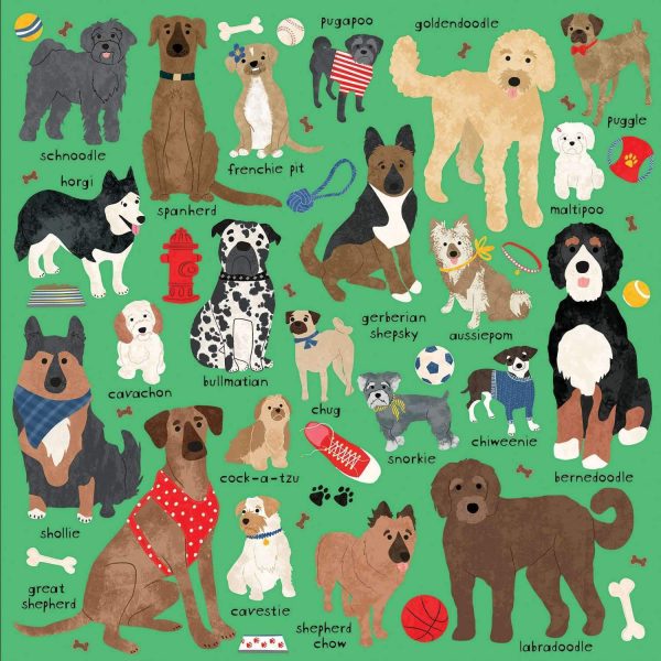 Doodle Dogs and Other Mixed Breeds 500 Piece Family Puzzle - Mudpuppy