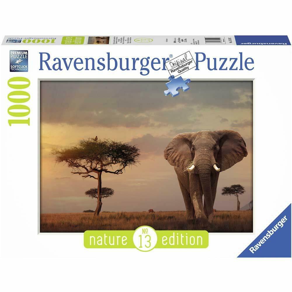 Masculinity workshop frequently Elephant of the Massai Mara 1000 Piece Jigasw Puzzle - Ravensburger