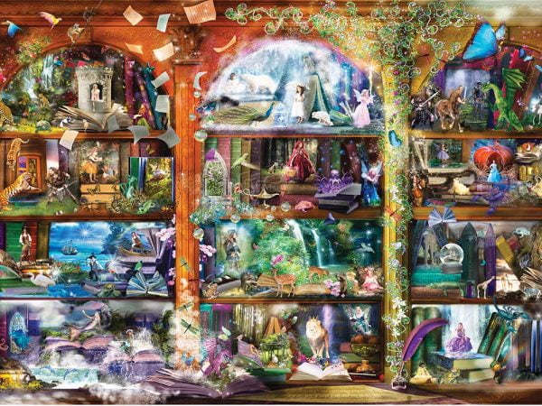 Enchanted Fairy Tale Library 1000 Piece Jigsaw Puzzle - Sunsout