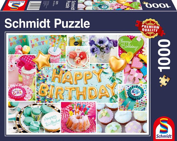 Happy Birthday 1000 Piece Jigsaw Puzzle - Schmidt