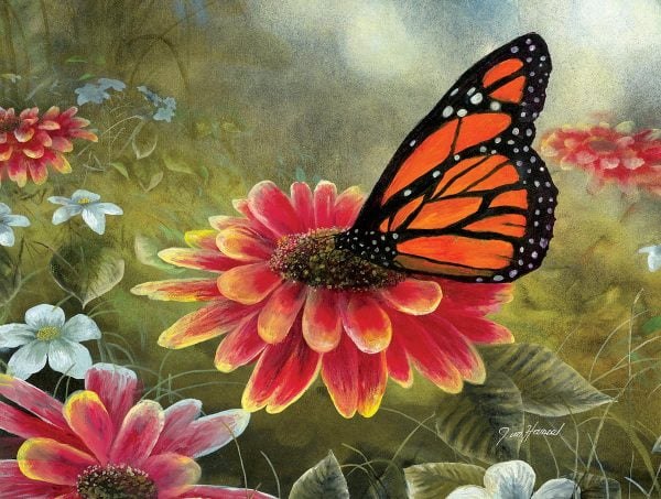 Monarch Butterfly 500 Piece Jigsaw Puzzle - Sunsout