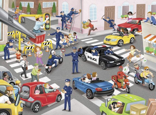 Police on Patrol 100 XXL Piece Jigsaw Puzzle - Ravensburger