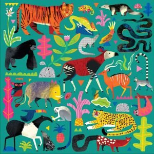 Rainforest Animals 500 Piece Family Jigsaw Puzzle- Mudpuppy
