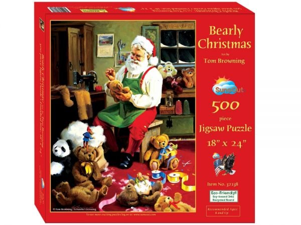 Bearly Christmas 500 Piece Jigsaw Puzzle