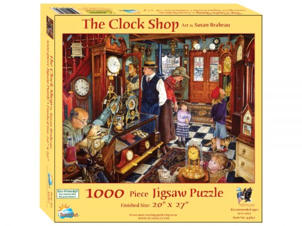The Clock Shop 1000 Piece Jigsaw Puzzle - Sunsout