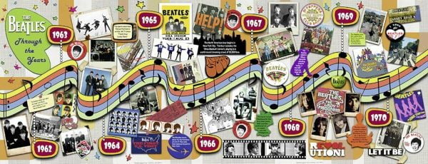 The Beatles - Through the Years Panorama 1000 Piece Jigsaw Puzzle - Ravensburger