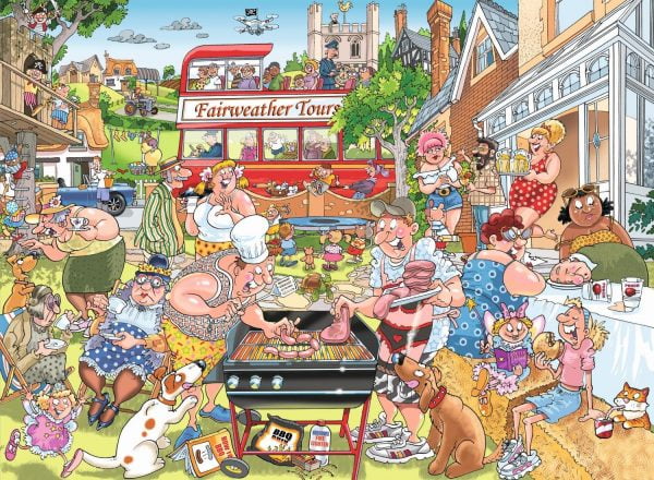 Wasgij Mystery Puzzle 15 - A Typical British BBQ 1000 Piece Jigsaw Puzzle - Holdson