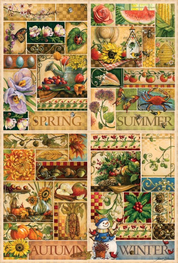 Four Seasons 2000 Piece Jigsaw Puzzle - Cobble Hill