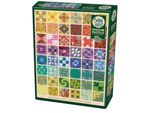 Common Quilt Block Patterns 1000 Piece Jigsaw Puzzle - Cobble Hill