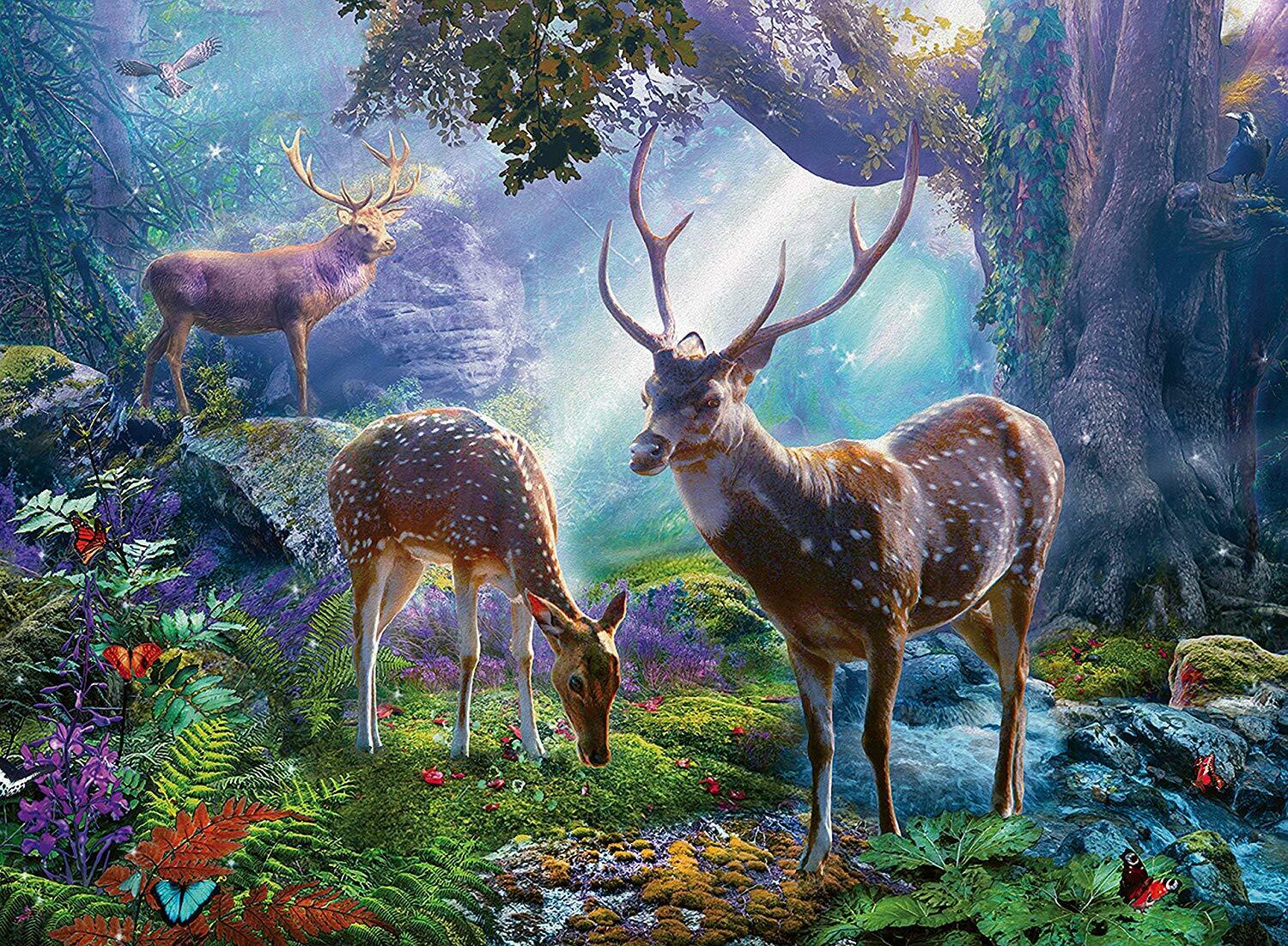 Puzzles 14828 Ravensburger Deer In The Wild Jigsaw Puzzle 500 Pieces Age 10 Years En6249708 3266