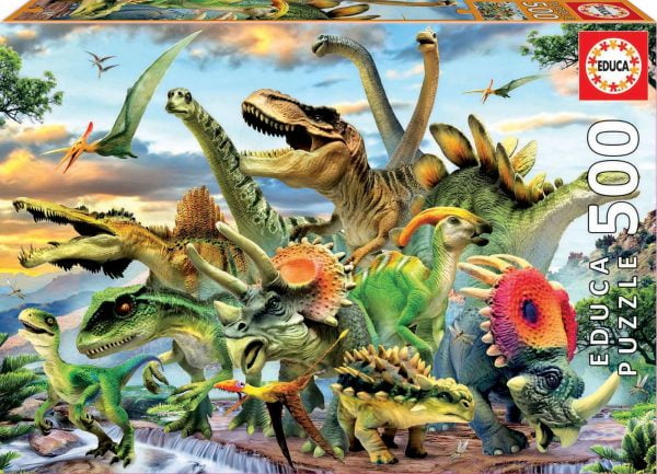 Dinosaurs 500 Piece Jigsaw Puzzle - Educa