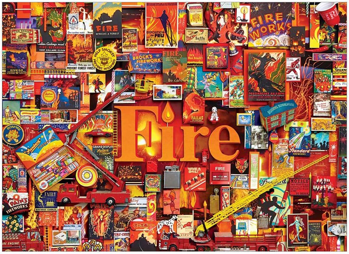 Fire 1000 Piece Jigsaw Puzzle (The Elements Collection ...