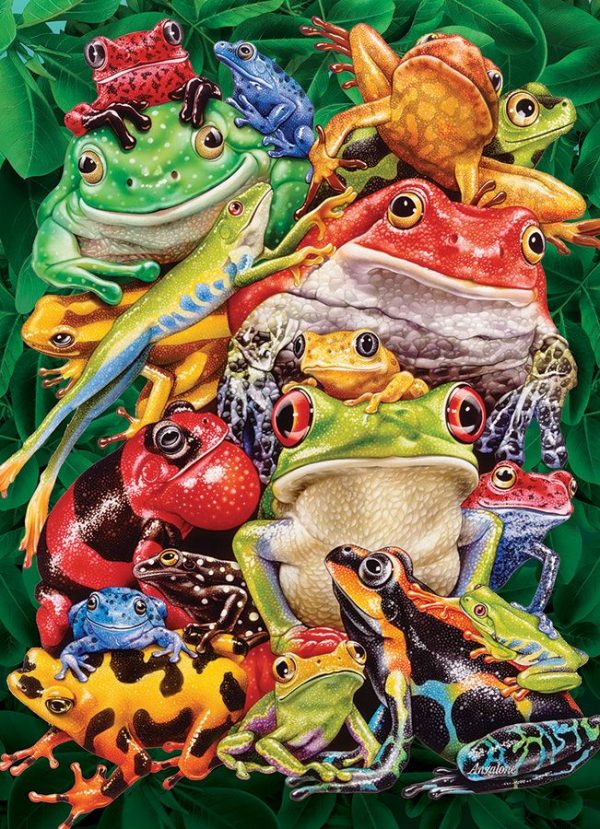 Frog Business 1000 Piece Jigsaw Puzzle - Cobble Hill
