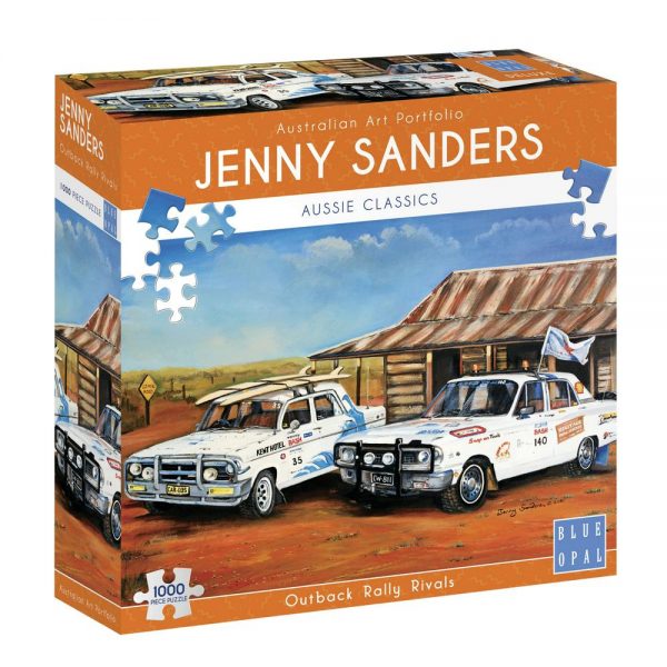 Jenny Sanders - Outback Rally Rivals 1000 Piece Jigsaw Puzzle - Blue Opal