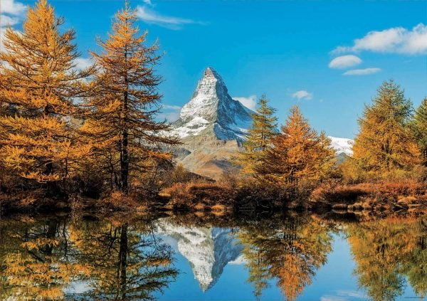 Matterhorn Mountain in Autumn 1000 Piece Jigsaw Puzzle - Educa