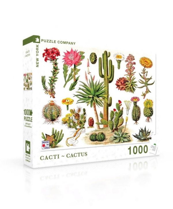 New York Puzzle Company - Cacti - Cactus 1000 Piece Jigsaw Puzzle