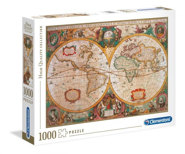 Old Map 1000 Piece Jigsaw Puzzle - Clementoni