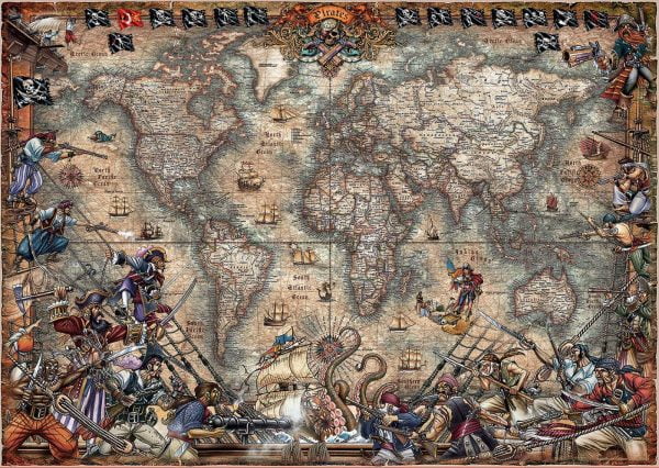 Pirate's Map 2000 Piece Jigsaw Puzzle - Educa