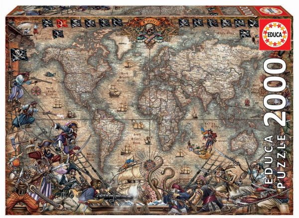 Pirate's Map 2000 Piece Jigsaw Puzzle - Educa