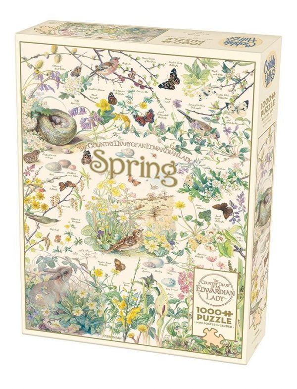 The Country Diary of an Edwardian Lady - Spring - 1000 Piece Jigsaw Puzzle - Cobble Hill