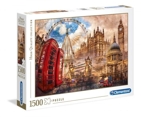 Vintage London 1500 Piece Jigsaw Puzzle - Clementoni