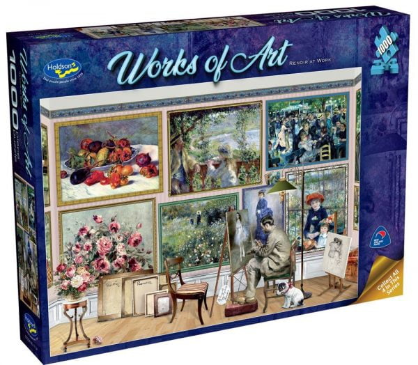 Works of Art - Renoir at work 1000 Piece Jigsaw Puzzle - Holdson