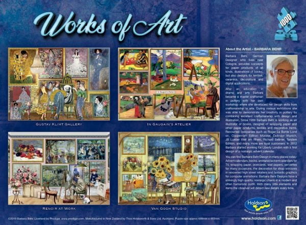 Works of Art - Van Gogh Studio 1000 Piece Jigsaw Puzzle - Holdson