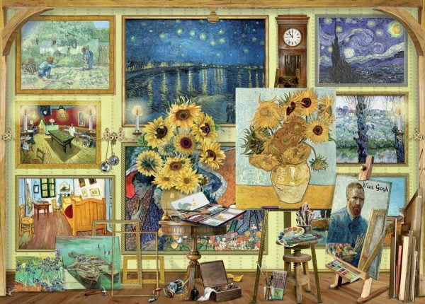 Works of art - Van Gogh Studio 1000 Piece Jigsaw Puzzle - Holdson